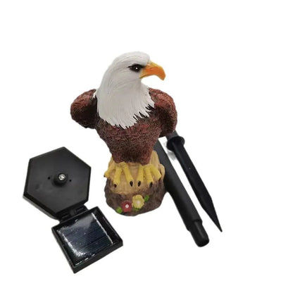 Solar Eagle Garden Stake Light – Enchanting Outdoor Decor – Eagle lighting for eagle garden decor (3 view)
