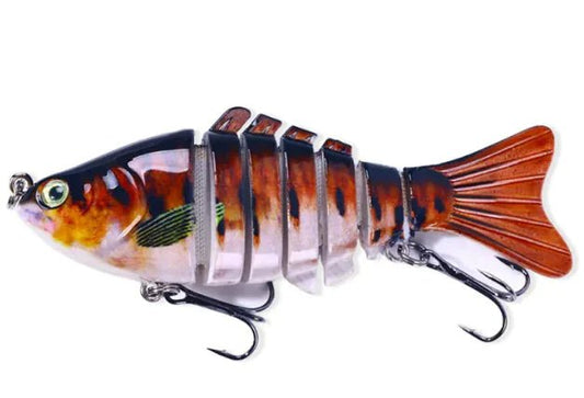 10cm Multi Section Fish Lure – Realistic Hard Bait for – Color(10 Colors) Fishing Gear by SbrTnHomes