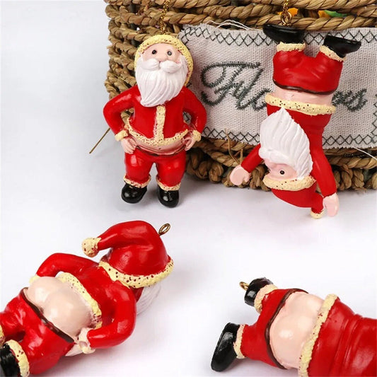 Santa Claus Resin Pendant – Christmas Tree & Window Hanging Decoration | Holiday Ornament – A Christmas Ornament for extendedship (2 view)