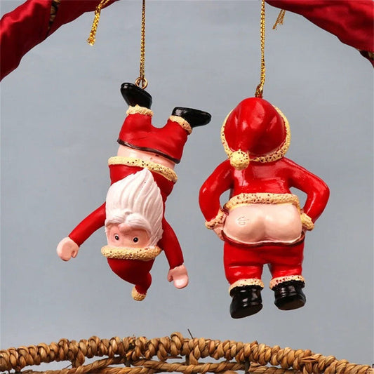 Santa Claus Resin Pendant – Christmas Tree & Window Hanging Decoration | Holiday Ornament – A Christmas Ornament for extendedship (1 view)