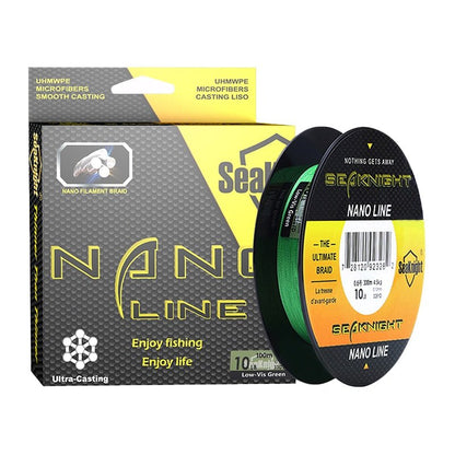SeaKnight NANO Braided Fishing Line – 100M / 300M, 4 - Strand PE, 4–10LB | Fishing Line – Green Fishing Gear for 10LB (8 view)