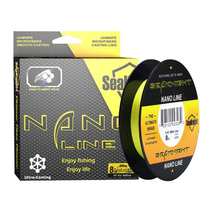 SeaKnight NANO Braided Fishing Line – 100M / 300M, 4 - Strand PE, 4–10LB | Fishing Line – Yellow Fishing Gear for 10LB (7 view)