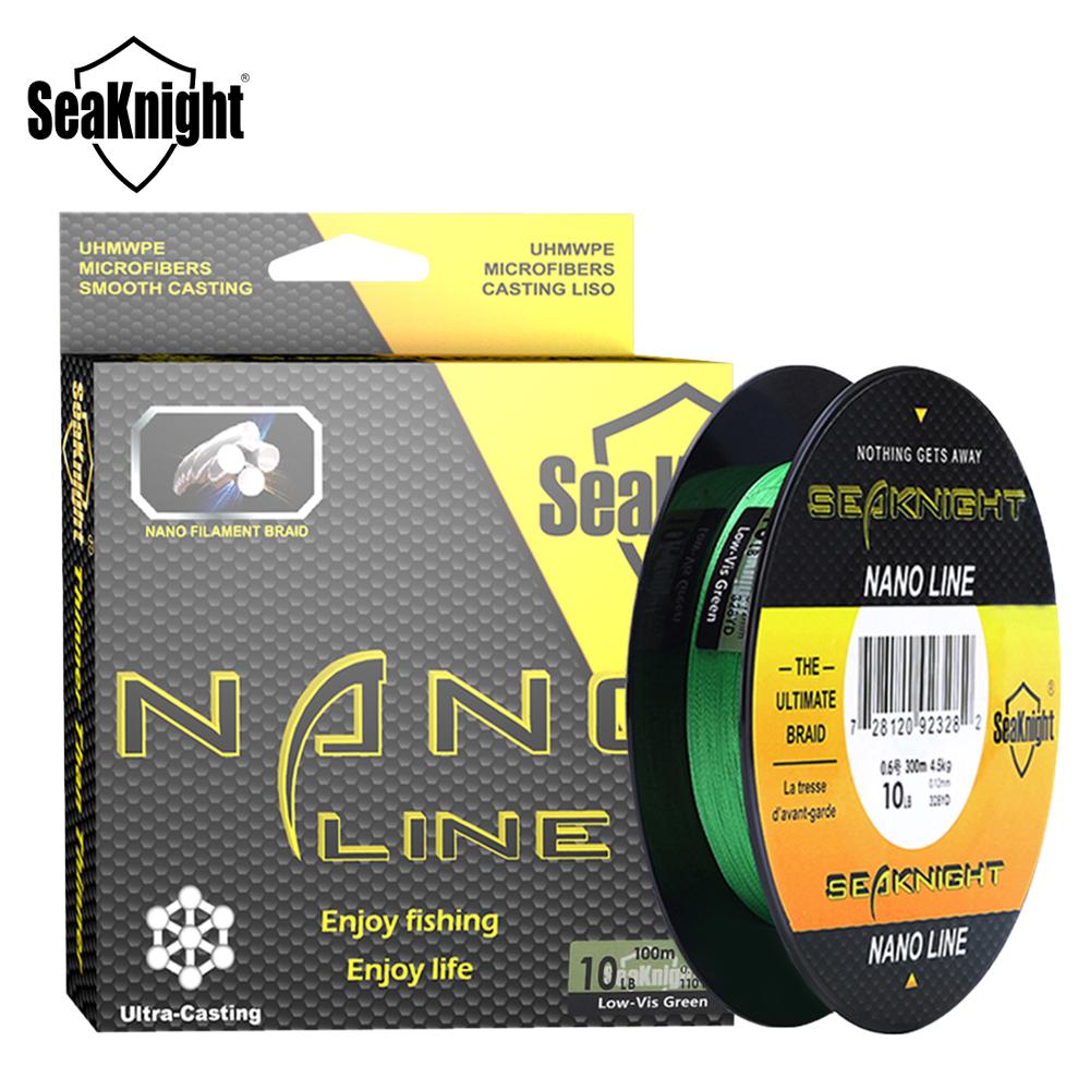 SeaKnight NANO Braided Fishing Line – 100M / 300M, 4 - Strand PE, 4–10LB | Fishing Line – Yellow Fishing Gear for 10LB (6 view)