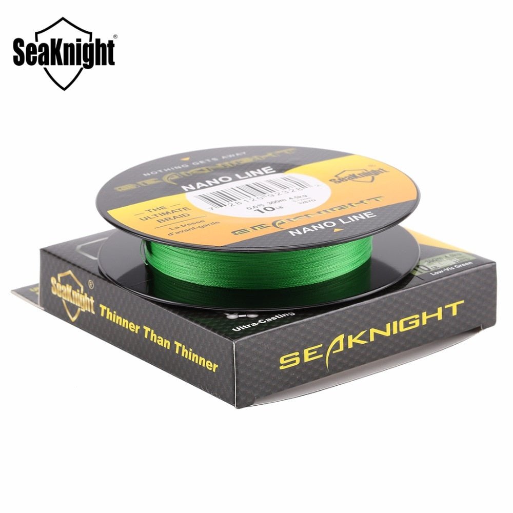 SeaKnight NANO Braided Fishing Line – 100M / 300M, 4 - Strand PE, 4–10LB | Fishing Line – Yellow Fishing Gear for 10LB (5 view)