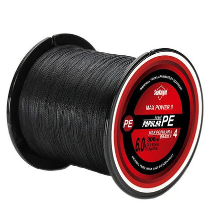SeaKnight TriPoseidon Braided Fishing Line 300M – 4 - Strand PE Multifilament, 8–60LB | Fishing Line – Black Fishing Gear for 10LB (12 view)