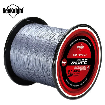 SeaKnight TriPoseidon Braided Fishing Line 300M – 4 - Strand PE Multifilament, 8–60LB | Fishing Line – White Fishing Gear for 10LB (4 view)