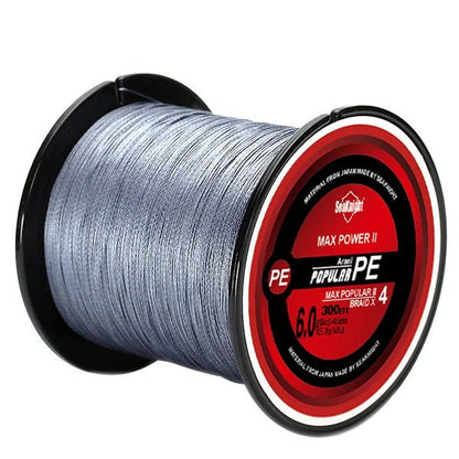SeaKnight TriPoseidon Braided Fishing Line 300M – 4 - Strand PE Multifilament, 8–60LB | Fishing Line – Dark Grey Fishing Gear for 10LB (13 view)