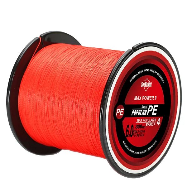 SeaKnight TriPoseidon Braided Fishing Line 300M – 4 - Strand PE Multifilament, 8–60LB | Fishing Line – Red Fishing Gear for 10LB (9 view)