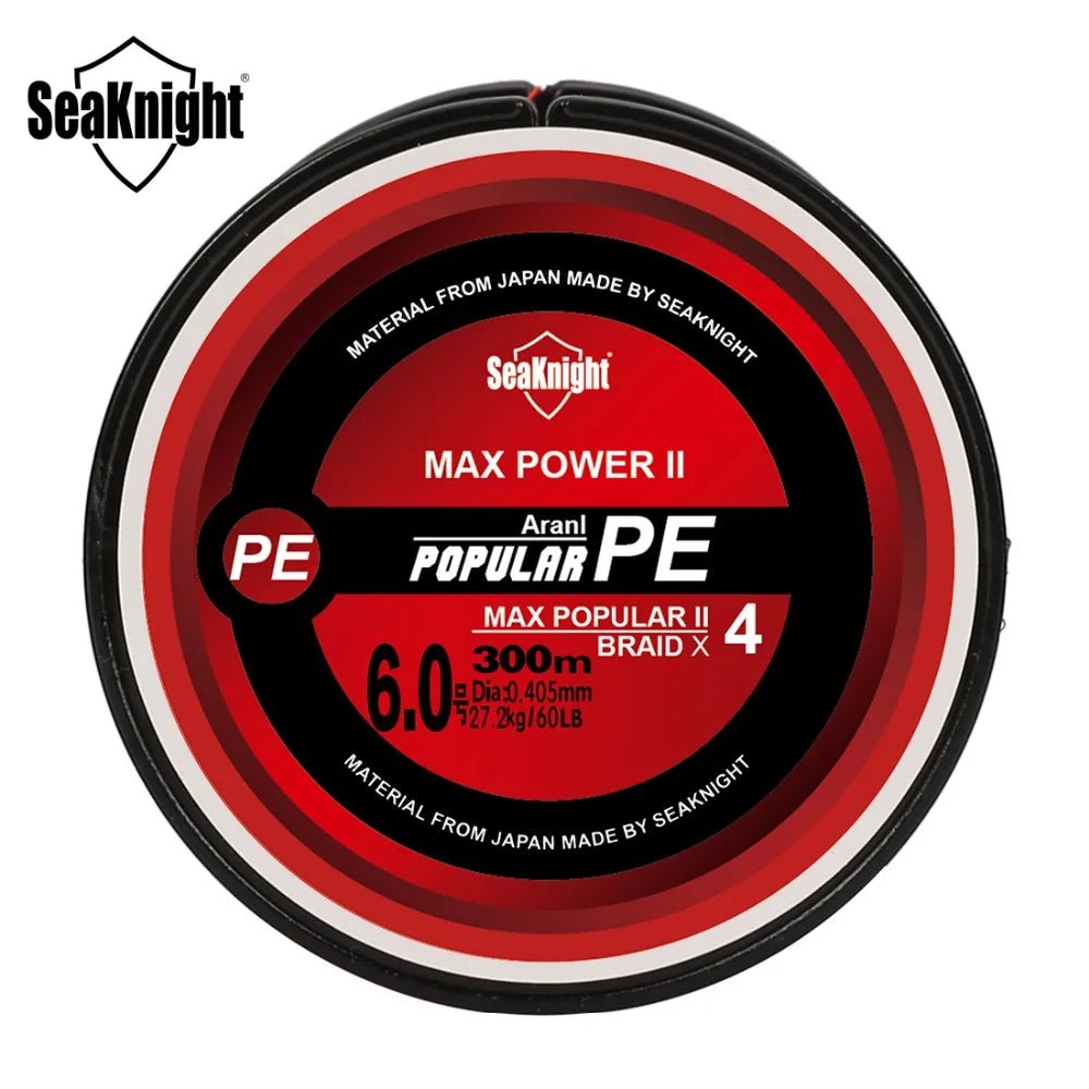 SeaKnight TriPoseidon Braided Fishing Line 300M – 4 - Strand PE Multifilament, 8–60LB | Fishing Line – White Fishing Gear for 10LB (5 view)