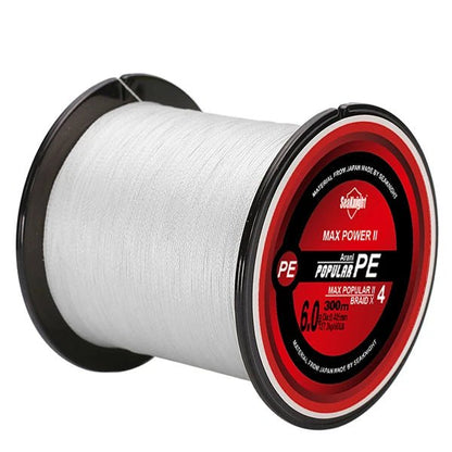 SeaKnight TriPoseidon Braided Fishing Line 300M – 4 - Strand PE Multifilament, 8–60LB | Fishing Line – White Fishing Gear for 10LB (7 view)
