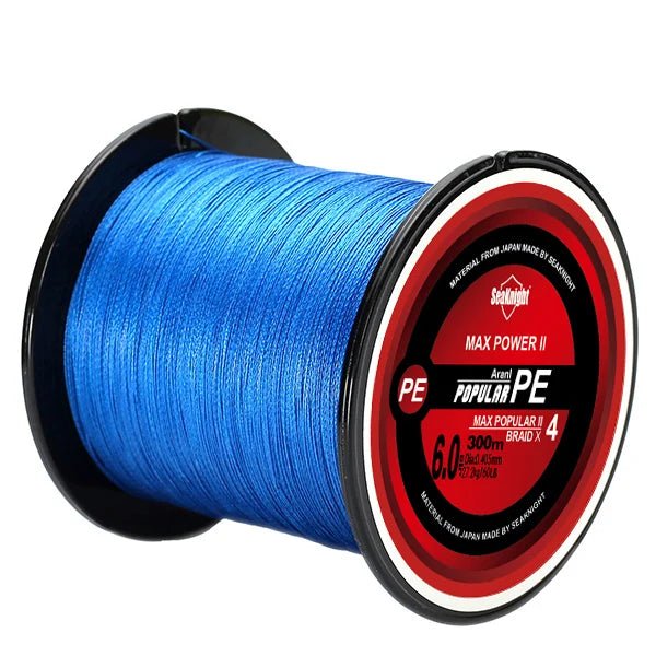 SeaKnight TriPoseidon Braided Fishing Line 300M – 4 - Strand PE Multifilament, 8–60LB | Fishing Line – Blue Fishing Gear for 10LB (11 view)