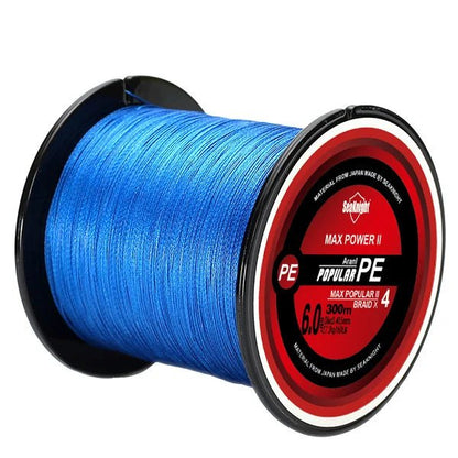 SeaKnight TriPoseidon Braided Fishing Line 300M – 4 - Strand PE Multifilament, 8–60LB | Fishing Line – Blue Fishing Gear for 10LB (11 view)