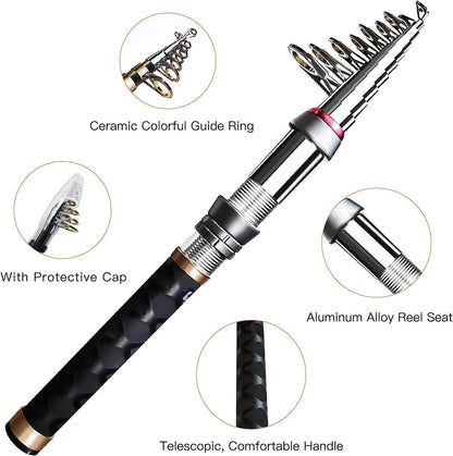Mini Fishing Rod & Reel Set – Lightweight Lure Casting Kit – Fishing Gear by SbrTnHomes