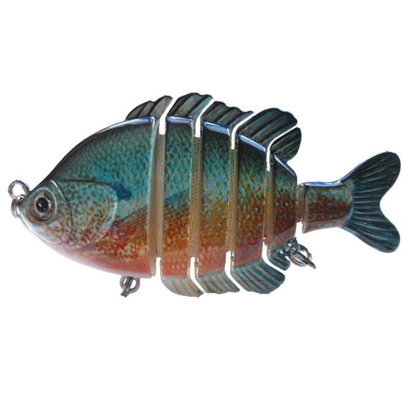 Six - Section Tilapia Fishing Lure – Multi - Jointed ABS Bait with Realistic Swim Action | Freshwater & Saltwater Gear – LK004 - 01 One Fishing Gear for ABS Fishing Lure (3 view)
