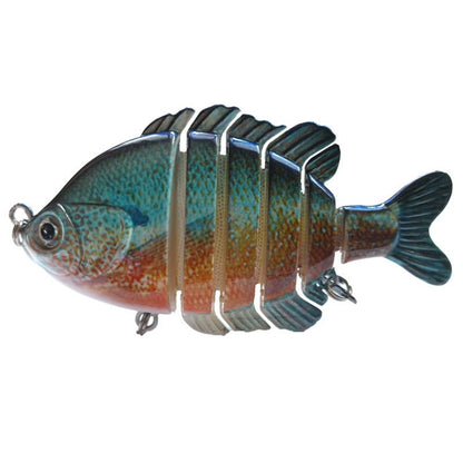 Six - Section Tilapia Fishing Lure – Multi - Jointed ABS Bait with Realistic Swim Action | Freshwater & Saltwater Gear – LK004 - 01 One Fishing Gear for ABS Fishing Lure (3 view)