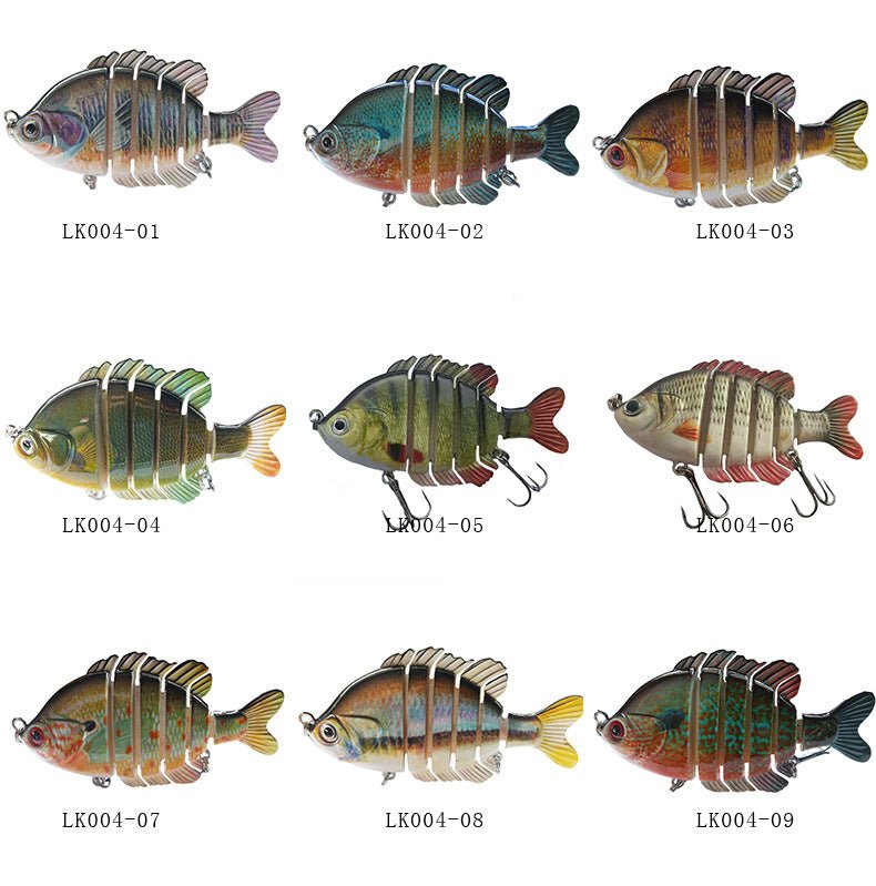 Six - Section Tilapia Fishing Lure – Multi - Jointed ABS Bait with Realistic Swim Action | Freshwater & Saltwater Gear – LK004 - 01 One Fishing Gear for ABS Fishing Lure (5 view)