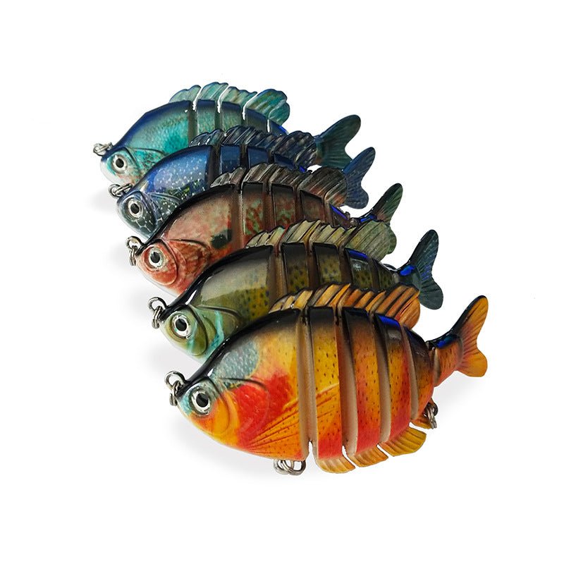 Six - Section Tilapia Fishing Lure – Multi - Jointed ABS Bait with Realistic Swim Action | Freshwater & Saltwater Gear – LK004 - 01 One Fishing Gear for ABS Fishing Lure (1 view)