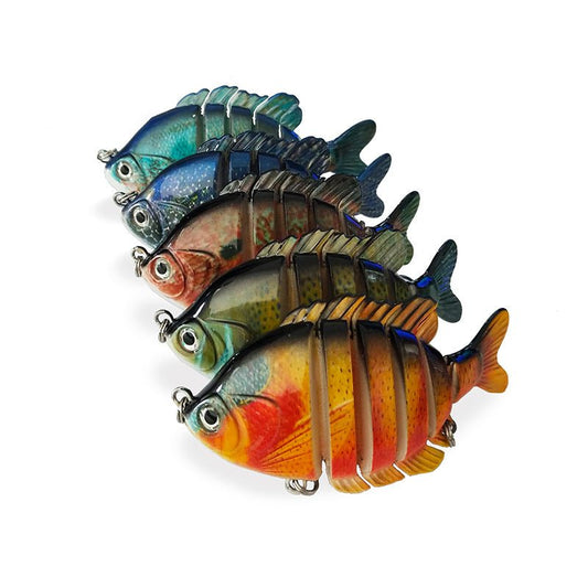 Six - Section Tilapia Fishing Lure – Multi - Jointed ABS Bait with Realistic Swim Action | Freshwater & Saltwater Gear – LK004 - 01 One Fishing Gear for ABS Fishing Lure (1 view)