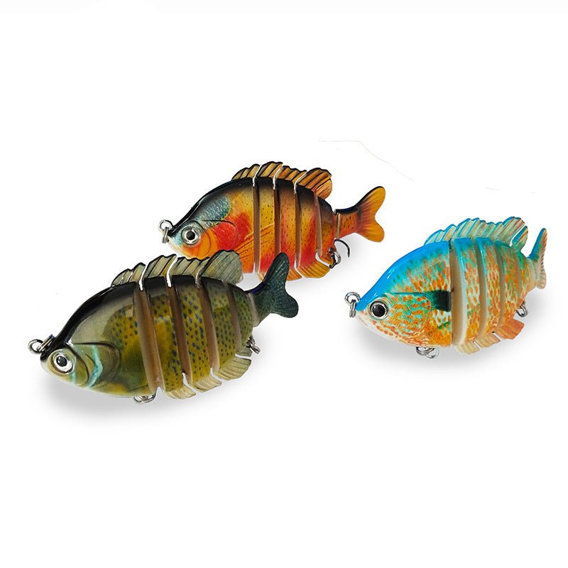 Six - Section Tilapia Fishing Lure – Multi - Jointed ABS Bait with Realistic Swim Action | Freshwater & Saltwater Gear – LK004 - 01 One Fishing Gear for ABS Fishing Lure (4 view)