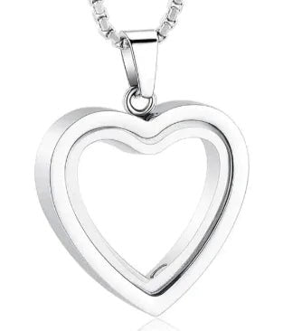 Peach - Heart - Multi - Color - Memorial - Locket | Shop Sbrtn Homes – Silver Jewelry for charm (1 view)
