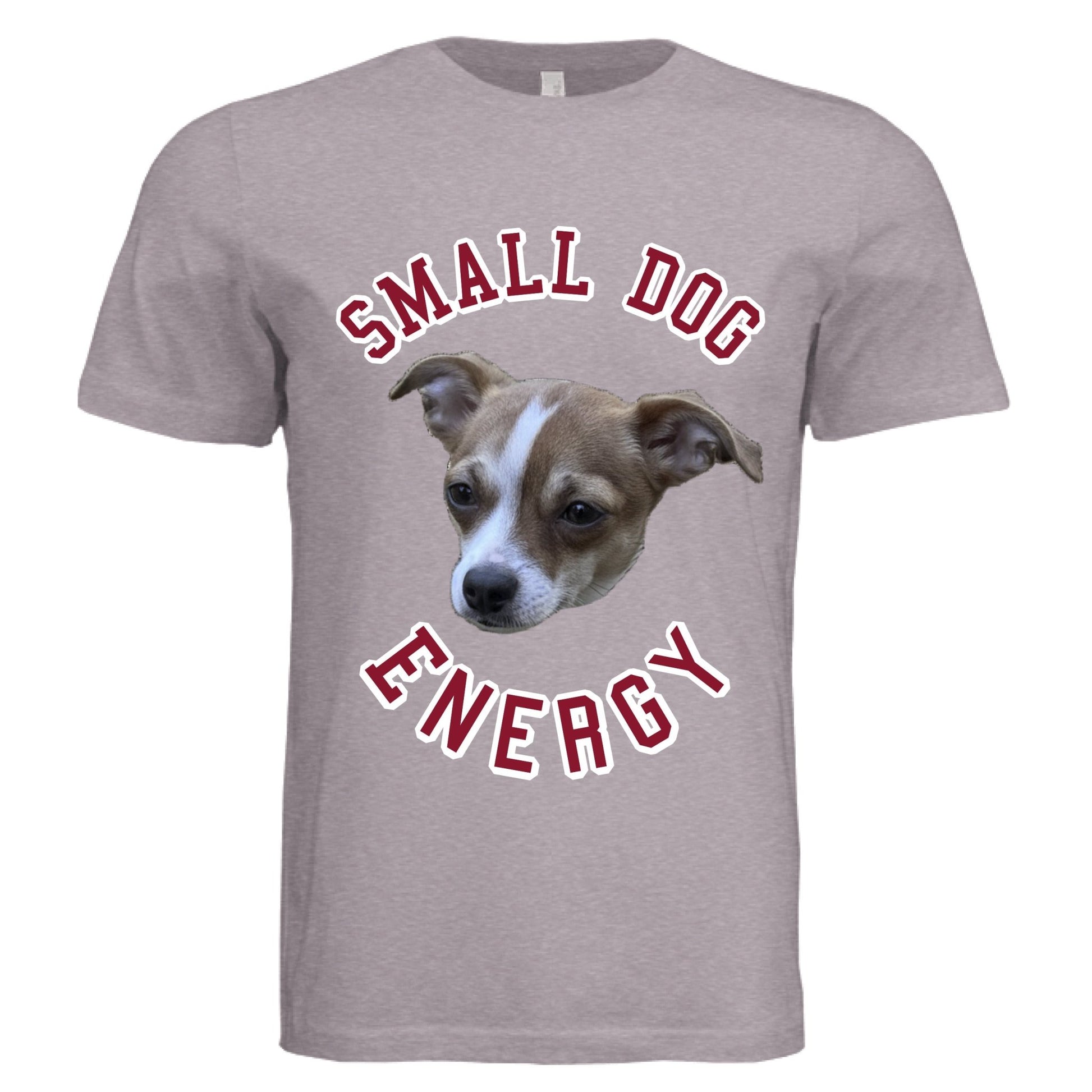 Small Dog Energy Tee – Funny Pet Owner Shirt | RM Outpost Pets – Orchid Triblend T-Shirt for animal lovers (5 view)