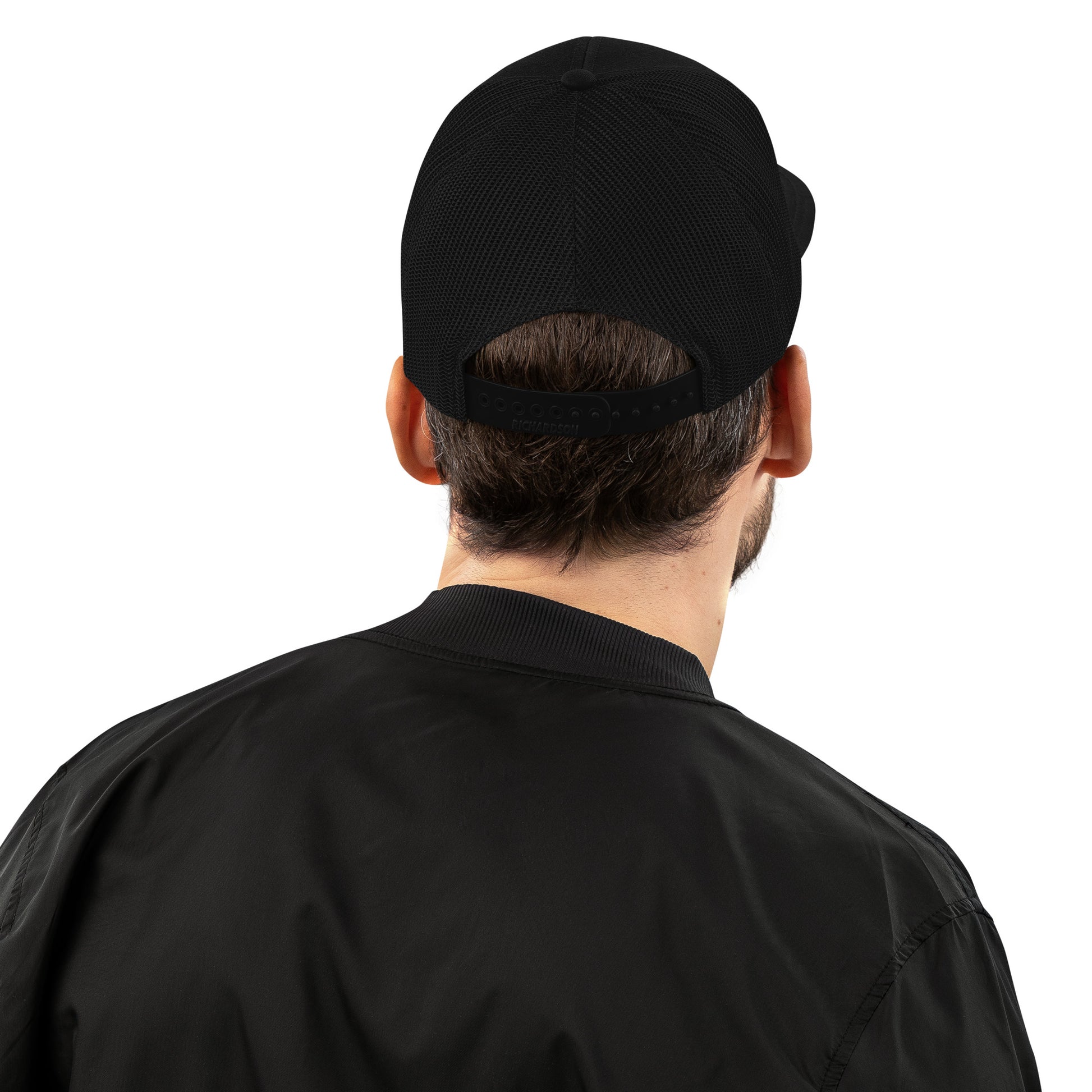 ERROR 404: MONEY NOT FOUND Trucker Cap I Embroidered – Black / Charcoal Hats for lot lizards designs (5 view)