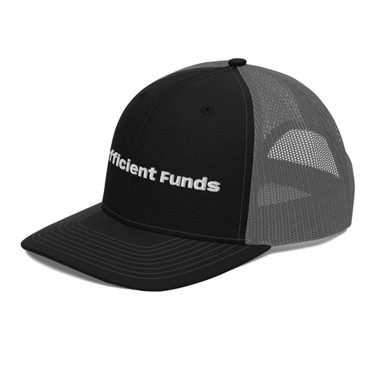 Insufficient Funds Trucker Cap – Black / Charcoal Accessories for gift (2 view)