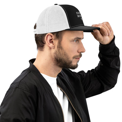 ERROR 404: MONEY NOT FOUND Trucker Cap I Embroidered – Black / White Hats for lot lizards designs (12 view)