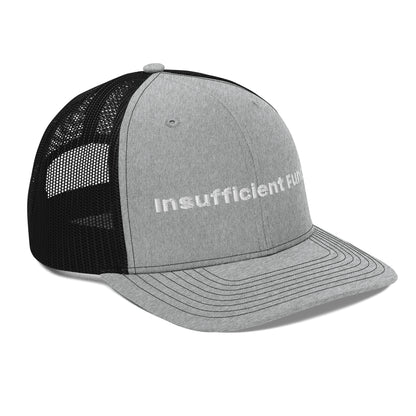 Insufficient Funds Trucker Cap – Heather Grey / Black Accessories for gift (31 view)