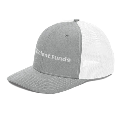 Insufficient Funds Trucker Cap – Heather Grey/White Accessories for gift (26 view)