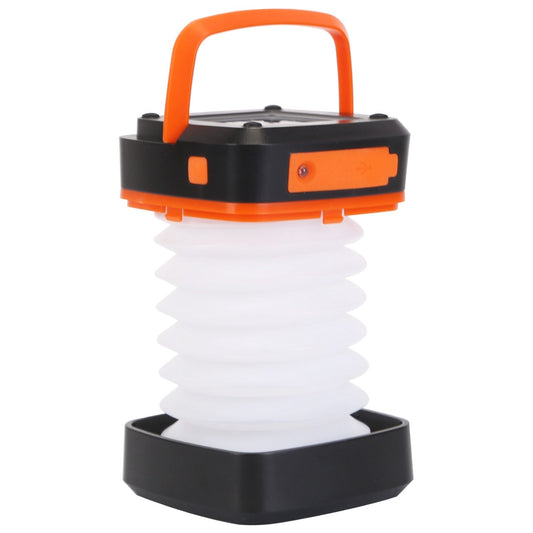 Solar Camping Lantern – Collapsible, USB - Rechargeable Portable Tent Light – Orange Camping Gear for camping gear (1 view)
