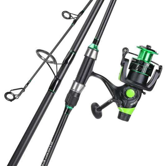 Sougayilang Surf Fishing Combo – 9' IM8 Carbon 3 - Piece Rod with KO4000 Reel | Saltwater - Ready Travel Gear – 9'0" Fishing Gear for 3 - Piece Rod (2 view)
