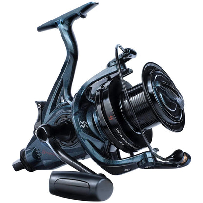 Sougayilang Surf Spinning Reel – Ultra Smooth 13+1 BB with Baitfeeder | Saltwater & Freshwater – DYD Fishing Gear for baitfeeder reel (1 view)