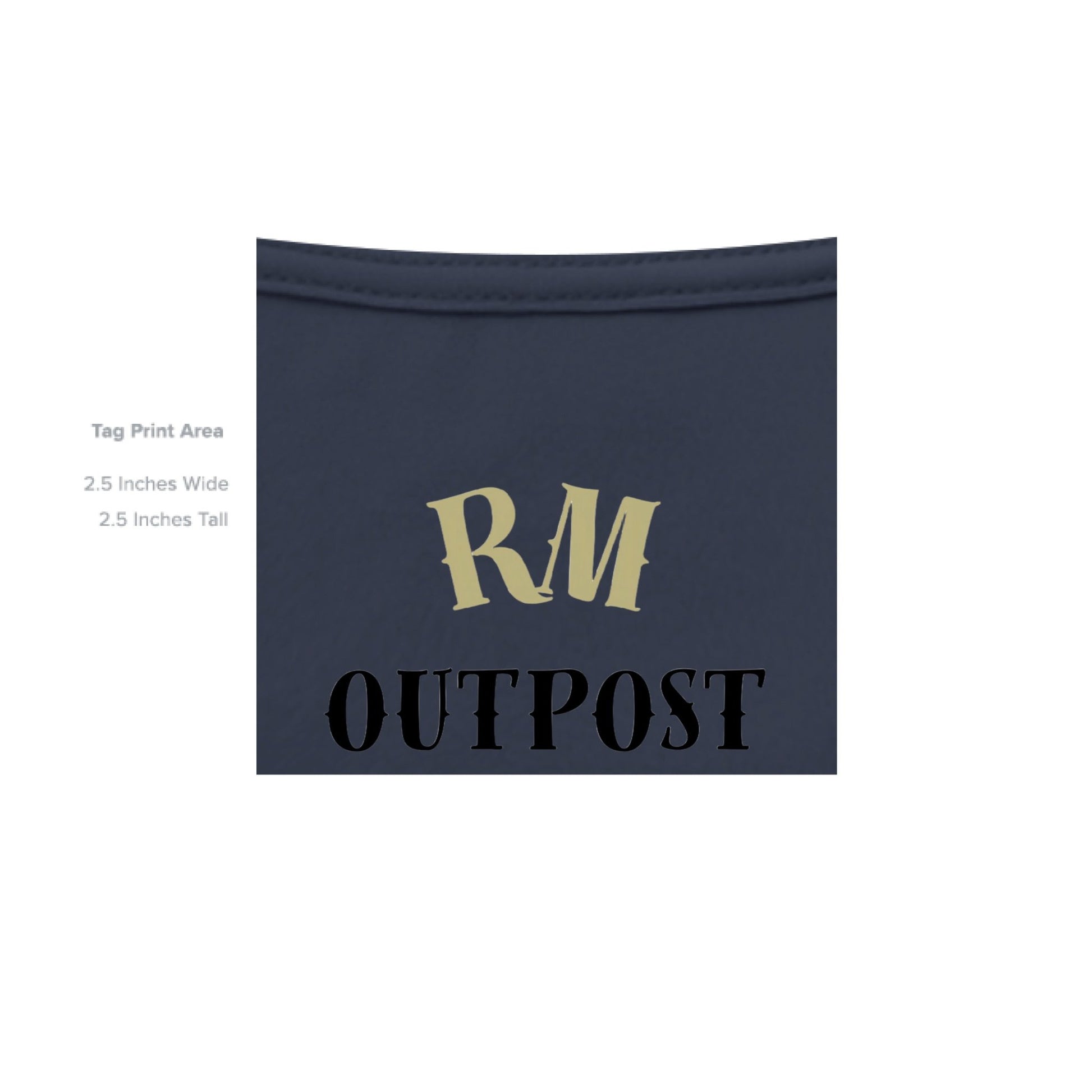 Soul Hunter – Grim Reaper Glow Tee | Gothic Streetwear by RM Outpost – NAVY T-Shirt for Apparel (24 view)