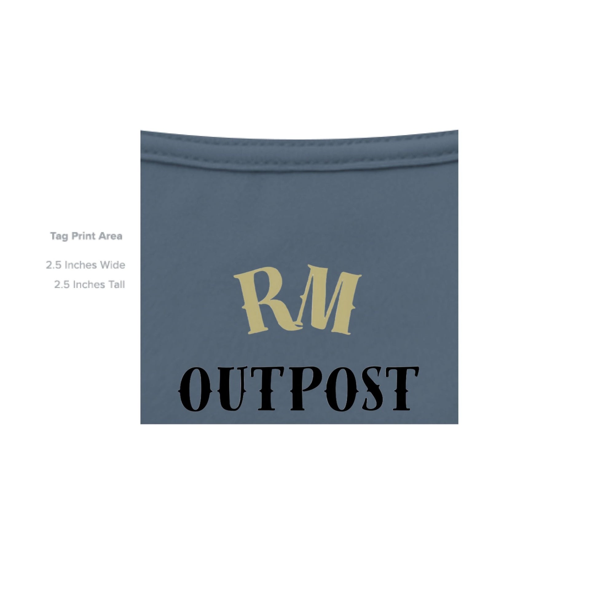 Soul Hunter – Grim Reaper Glow Tee | Gothic Streetwear by RM Outpost – INDIGO BLUE T-Shirt for Apparel (33 view)