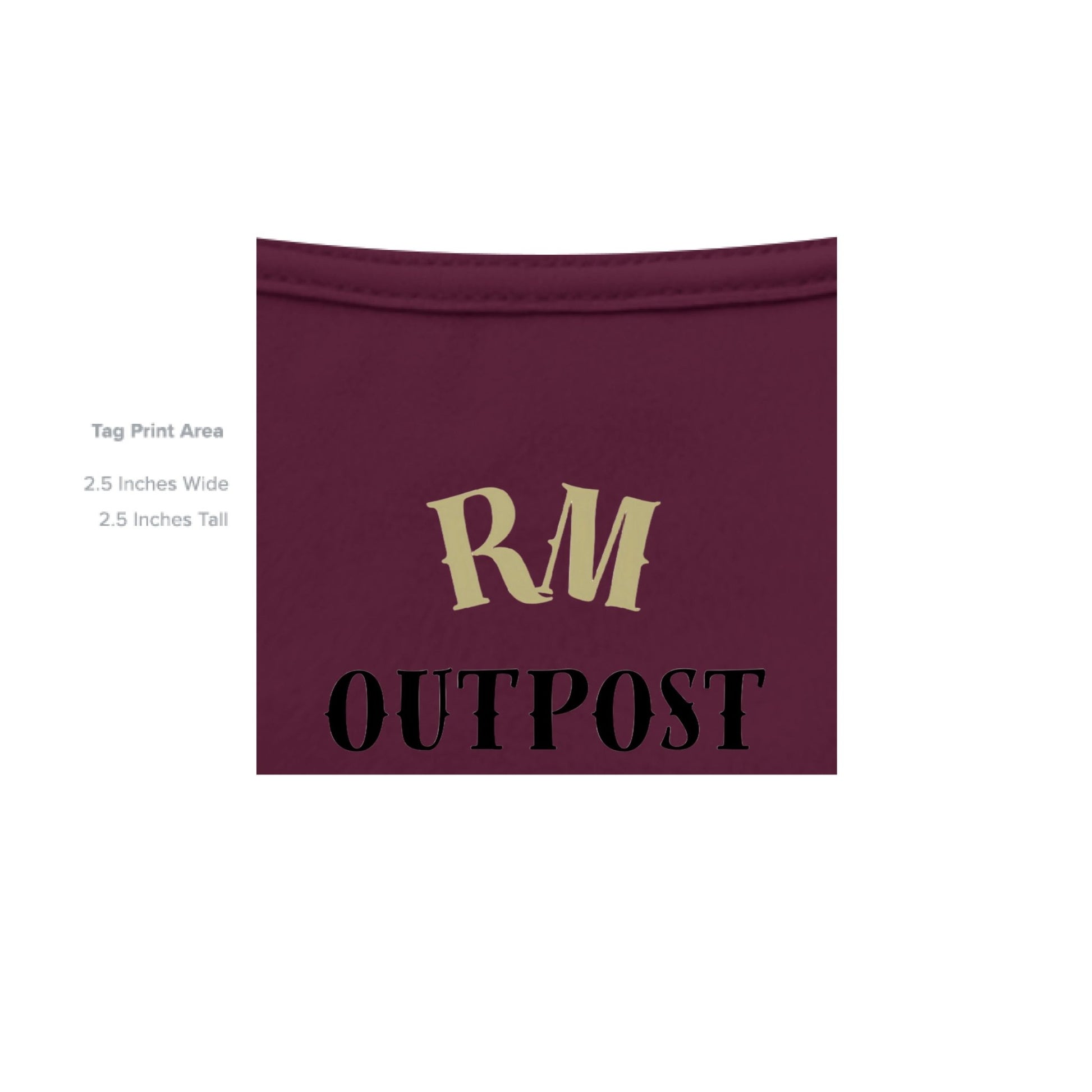 Soul Hunter – Grim Reaper Glow Tee | Gothic Streetwear by RM Outpost – MAROON T-Shirt for Apparel (30 view)