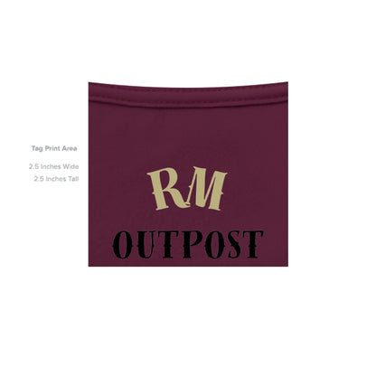 Soul Hunter – Grim Reaper Glow Tee | Gothic Streetwear by RM Outpost – MAROON T-Shirt for Apparel (30 view)