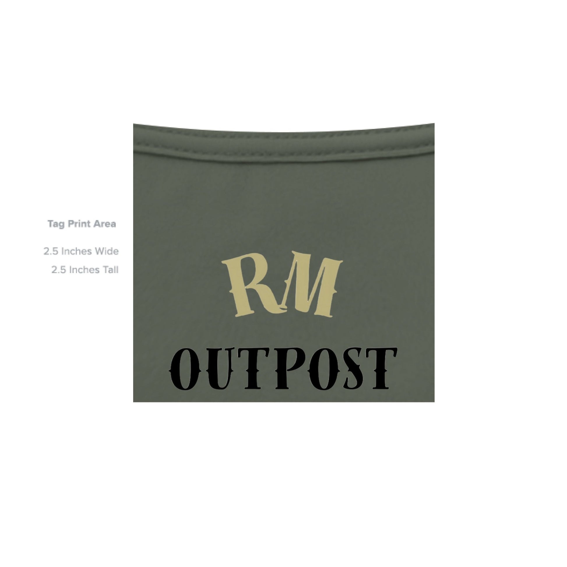 Soul Hunter – Grim Reaper Glow Tee | Gothic Streetwear by RM Outpost – MILITARY GREEN T-Shirt for Apparel (12 view)