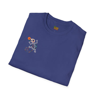 Sugar Skull Lizard Tee – Floral Skeleton Charm with Day of the Dead Vibes | Lizard Designs Shirt – Metro Blue T-Shirt for casual wear (48 view)