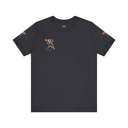 Sugar Skull Lizard Tee – Floral Skeleton Charm with Day of the Dead Vibes | Lizard Designs Shirt – Dark Grey T-Shirt by Printify