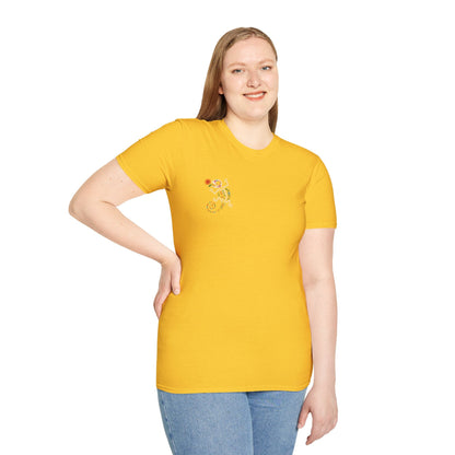 Sugar Skull Lizard Tee – Floral Skeleton Charm with Day of the Dead Vibes | Lizard Designs Shirt – Daisy T-Shirt for casual wear (19 view)