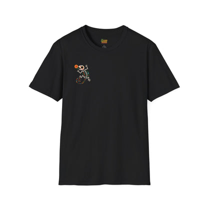 Sugar Skull Lizard Tee – Floral Skeleton Charm with Day of the Dead Vibes | Lizard Designs Shirt – Black T-Shirt for casual wear (6 view)