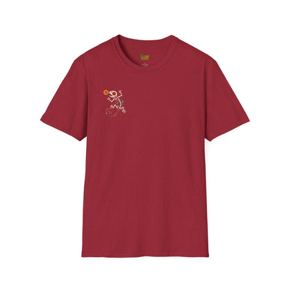 Sugar Skull Lizard Tee – Floral Skeleton Charm with Day of the Dead Vibes | Lizard Designs Shirt – Antique Cherry Red T-Shirt for casual wear (56 view)