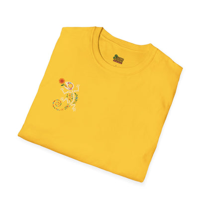 Sugar Skull Lizard Tee – Floral Skeleton Charm with Day of the Dead Vibes | Lizard Designs Shirt – Daisy T-Shirt for casual wear (18 view)
