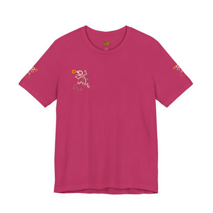 Sugar Skull Lizard Tee – Floral Skeleton Charm with Day of the Dead Vibes | Lizard Designs Shirt – Berry T-Shirt by Printify