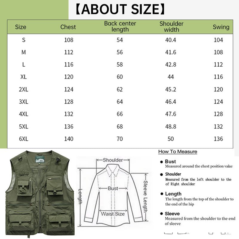 Summer Tactical Vest – 14 - Pocket Lightweight Mesh | Fishing, Hiking, Photography & Work – Gray Coats & Jackets for ExtendedShip (15 view)