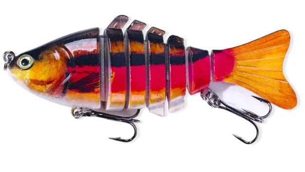 10cm Multi Section Fish Lure – Realistic Hard Bait for – Color(3 Colors) Fishing Gear by SbrTnHomes