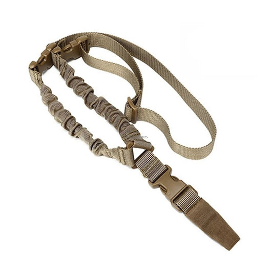 Tactical One - Point Gun Sling – 1000D Nylon Single - Point Bungee Strap | Airsoft, Hunting & Military Gear – Black Tactical Gear for 1000D Nylon (1 view)