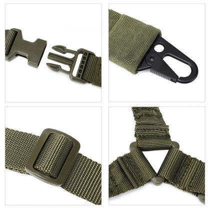 Tactical One - Point Gun Sling – 1000D Nylon Single - Point Bungee Strap | Airsoft, Hunting & Military Gear – Black Tactical Gear for 1000D Nylon (6 view)