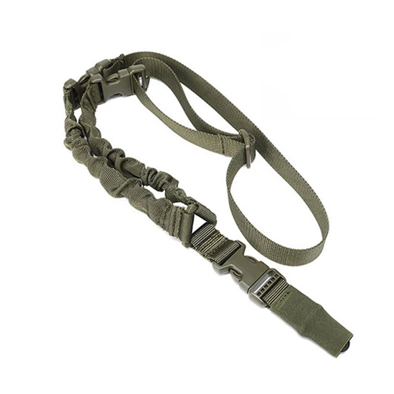 Tactical One - Point Gun Sling – 1000D Nylon Single - Point Bungee Strap | Airsoft, Hunting & Military Gear – Green Tactical Gear for 1000D Nylon (8 view)